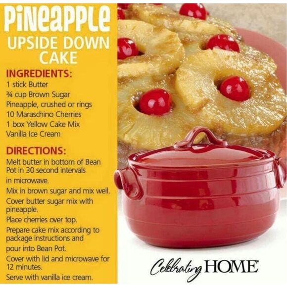 Celebrating Home stoneware berry 4 quart bean pot - Picture 9 of 9